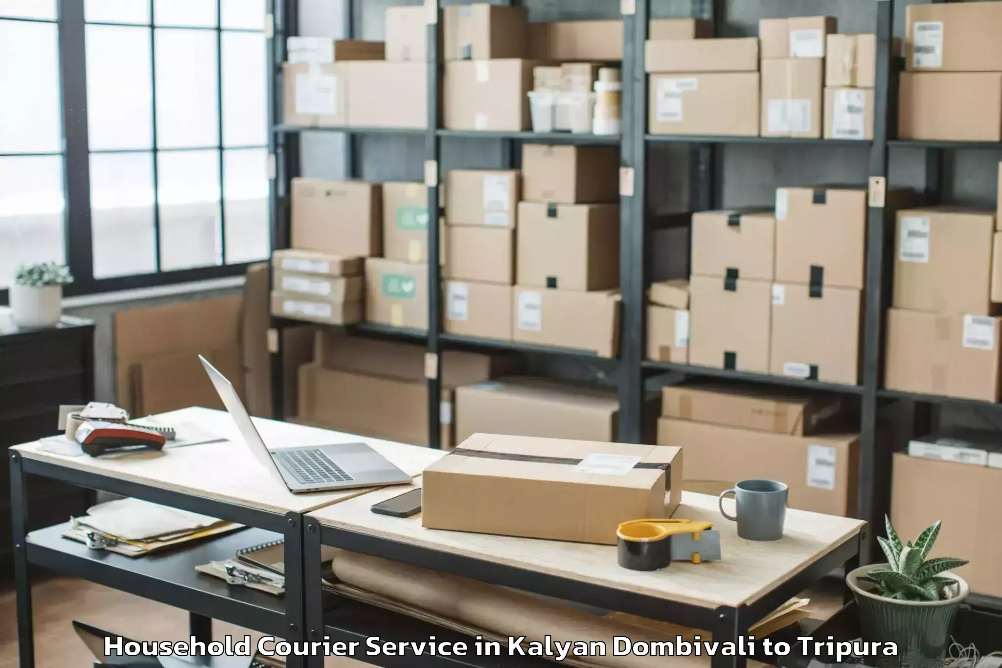 Easy Kalyan Dombivali to Gournagar Household Courier Booking